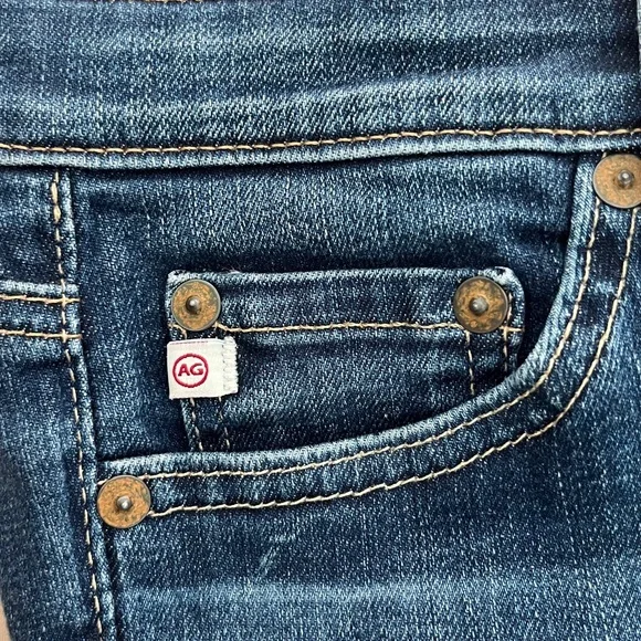 AG Jeans size 25 The Stilt Cigarette Roll-Up, raw hem, great condition - Picture 9 of 10